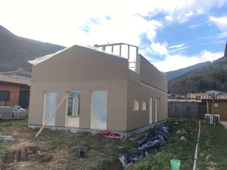 modular house build progress